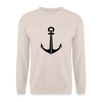 Anchor 1 - Sweat-shirt Unisexe - sable - Devant - Alina (178cm) & Michal (187cm)