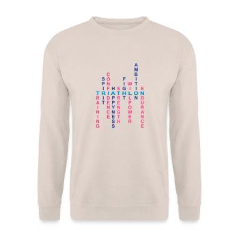Triathlon - Unisex Pullover - Sand - Vorne - Alina (178cm) & Michal (187cm)