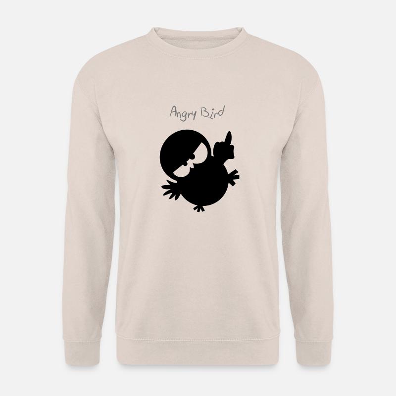 Eine Eule // Angry Bird - Unisex Pullover - Sand