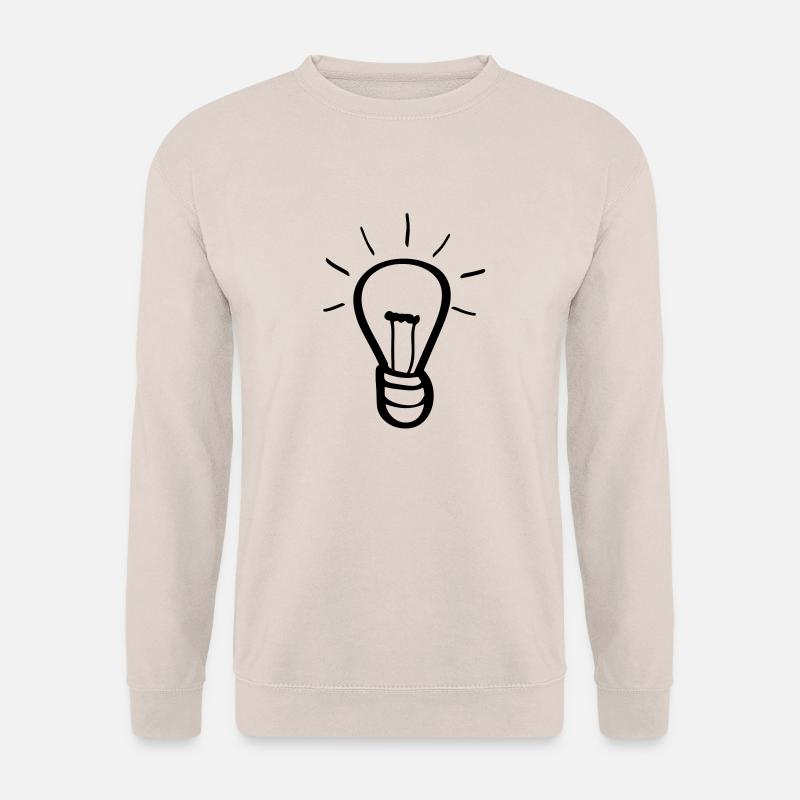 Light bulb idea - Unisex Sweatshirt - sand