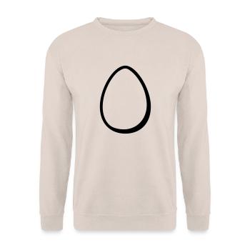 Ei - Unisex Pullover - Sand - Vorne - Alina (178cm) & Michal (187cm)