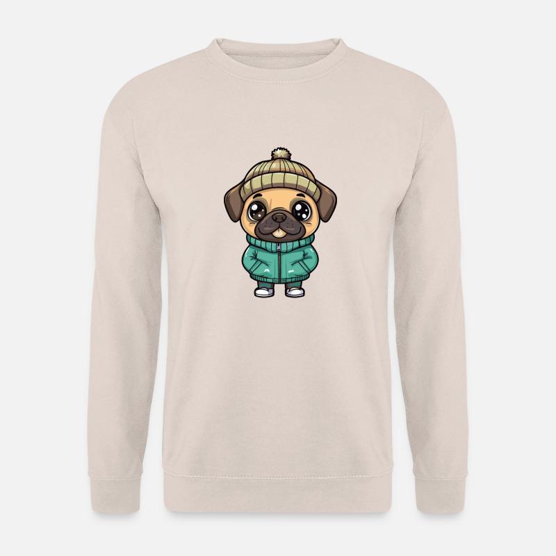 Mastiff Hund Cartoon - Unisex Pullover - Sand