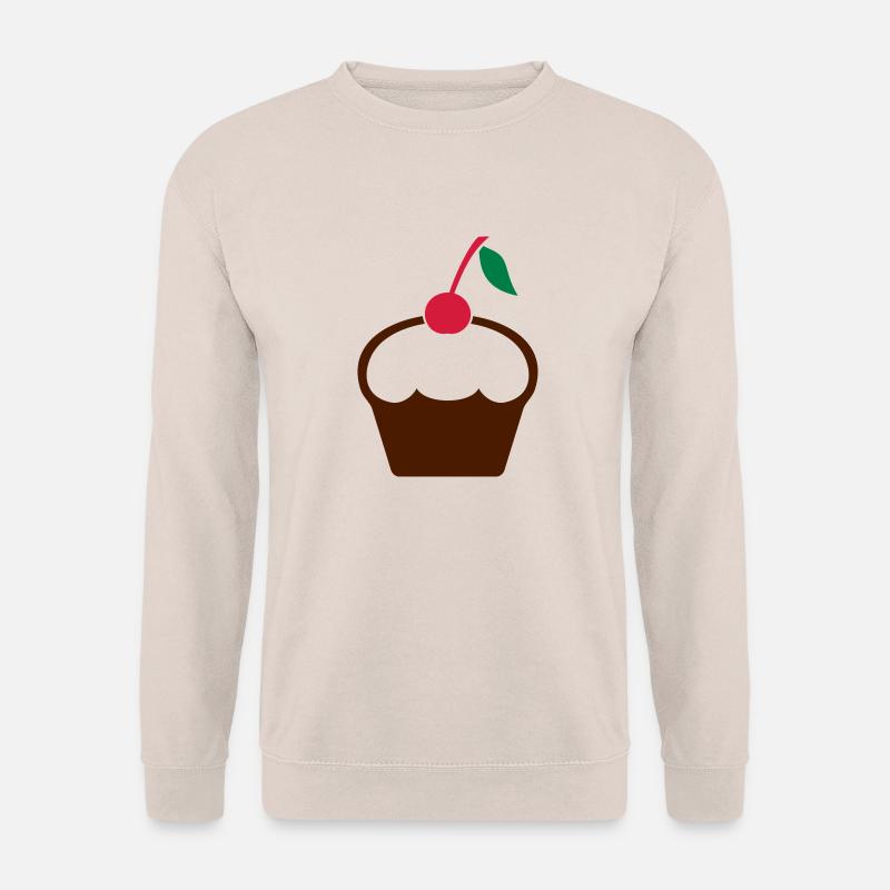 Cupcake mit Kirsche - Unisex Pullover - Sand