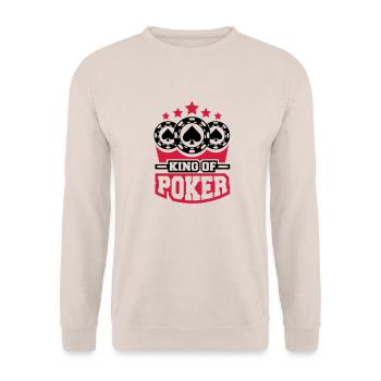 king_of_poker_c2 - Sweat-shirt Unisexe - sable - Devant - Alina (178cm) & Michal (187cm)