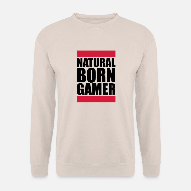 Natural Born Gamer Logo - Unisex Pullover - Sand