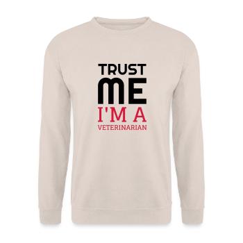 Vétérinaire / Animal / Travail / Métier / Job - Sweat-shirt Unisexe - sable - Devant - Alina (178cm) & Michal (187cm)