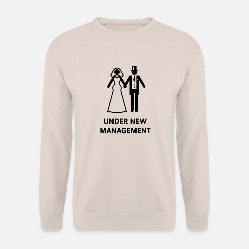 Under New Management (Polterabend, JGA, Hochzeit) - Unisex Pullover - Sand