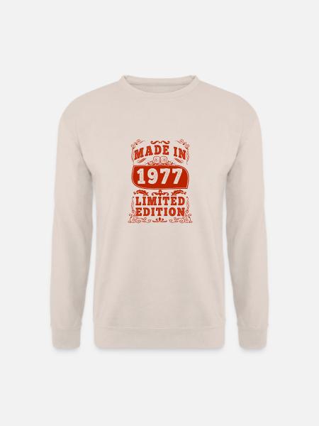 1977 Geburtstag 1977 Jahrgang 1977 Geburtstag - Unisex Pullover - Sand