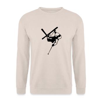 Trick Ski - Unisex Sweatshirt - sand - Front - Alina (178cm) & Michal (187cm)