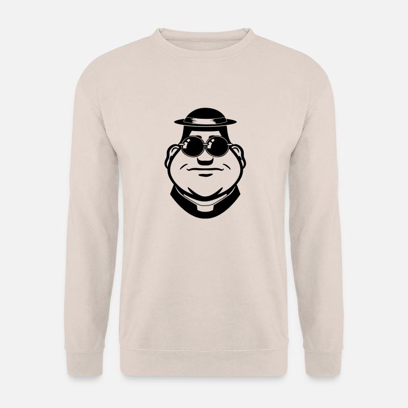 Gesicht Pfarrer Sonnenbrille - Unisex Pullover - Sand