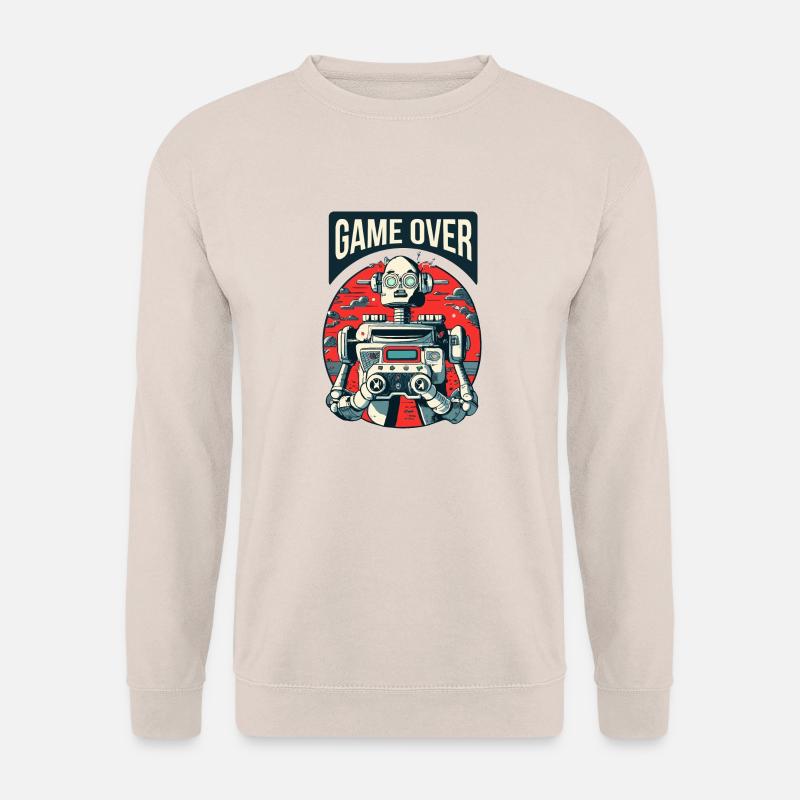 Spiel vorbei Roboter - Unisex Pullover - Sand
