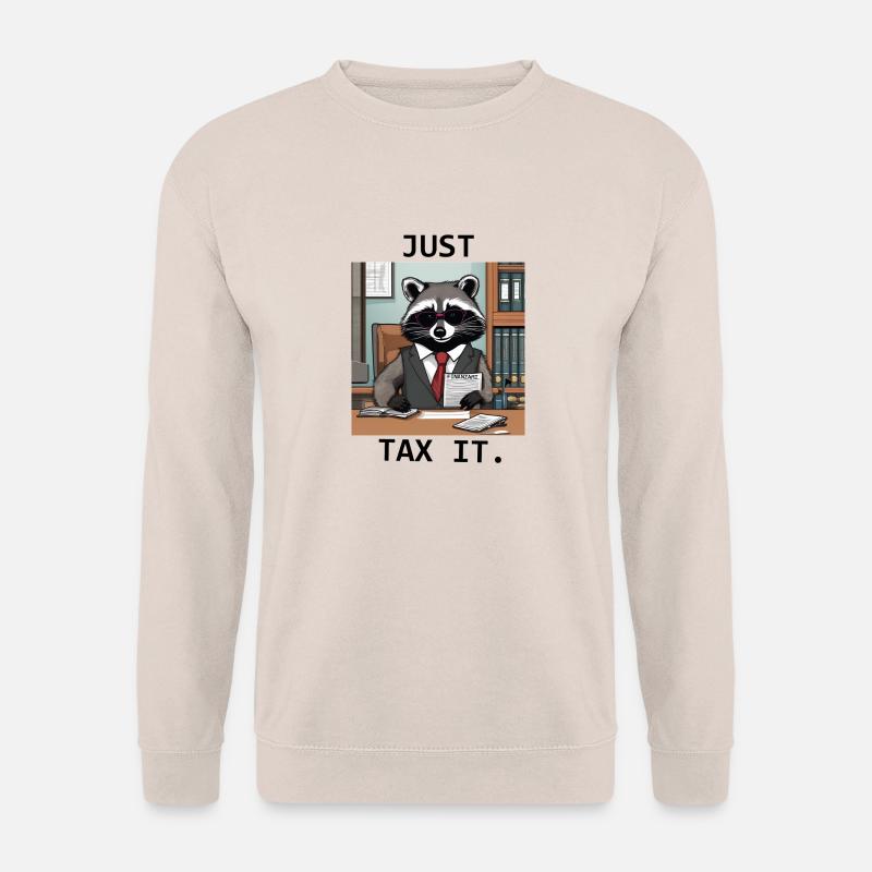 just tax it waschbär - Unisex Pullover - Sand