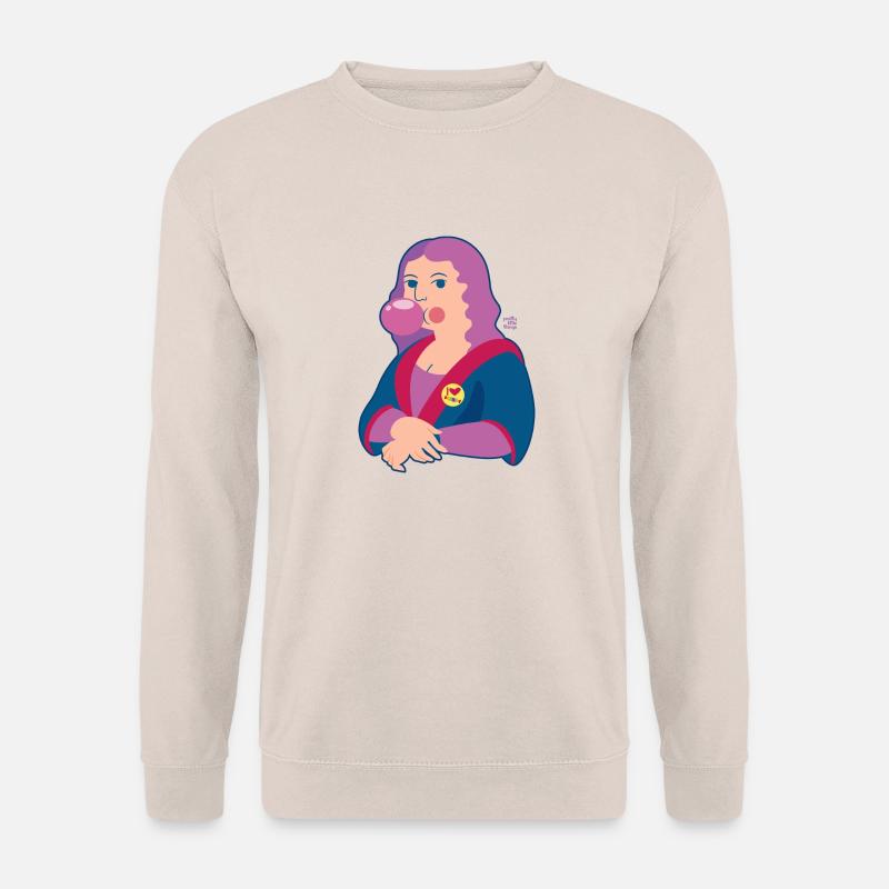 Mona Lisa Chicle - Unisex Pullover - Sand