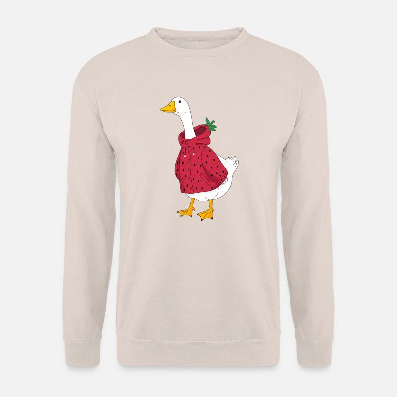 Gans im anzug - Unisex Pullover - Sand