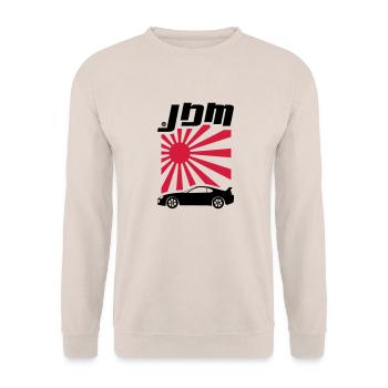 JDM Supra MK4 - Unisex Pullover - Sand - Vorne - Alina (178cm) & Michal (187cm)
