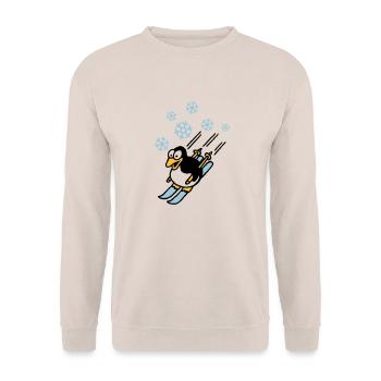pinguin_ski_022011_d_3c - Sweat-shirt Unisexe - sable - Devant - Alina (178cm) & Michal (187cm)