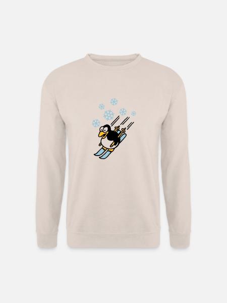 pinguin_ski_022011_d_3c - Unisex Pullover - Sand