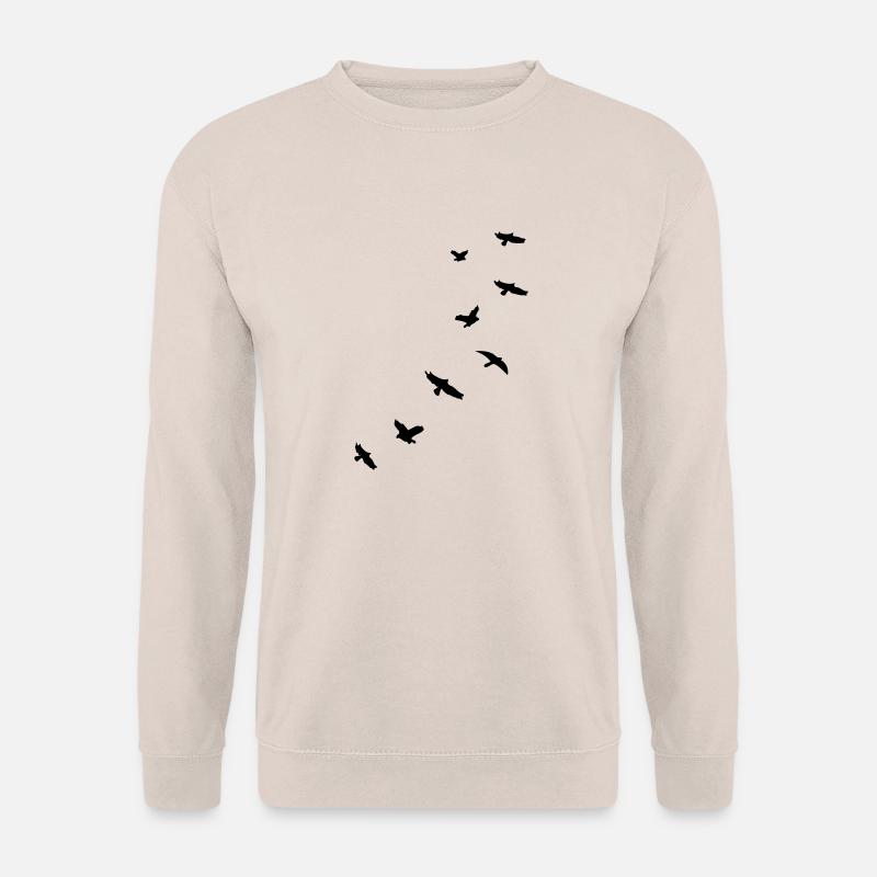 flying_birds_mapies - Unisex Pullover - Sand