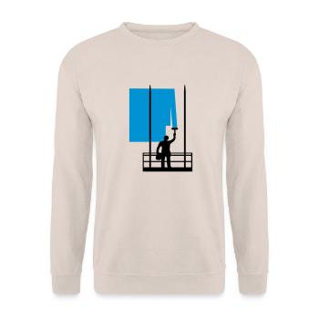 house painter mc184 - Unisex Sweatshirt - sand - Front - Alina (178cm) & Michal (187cm)