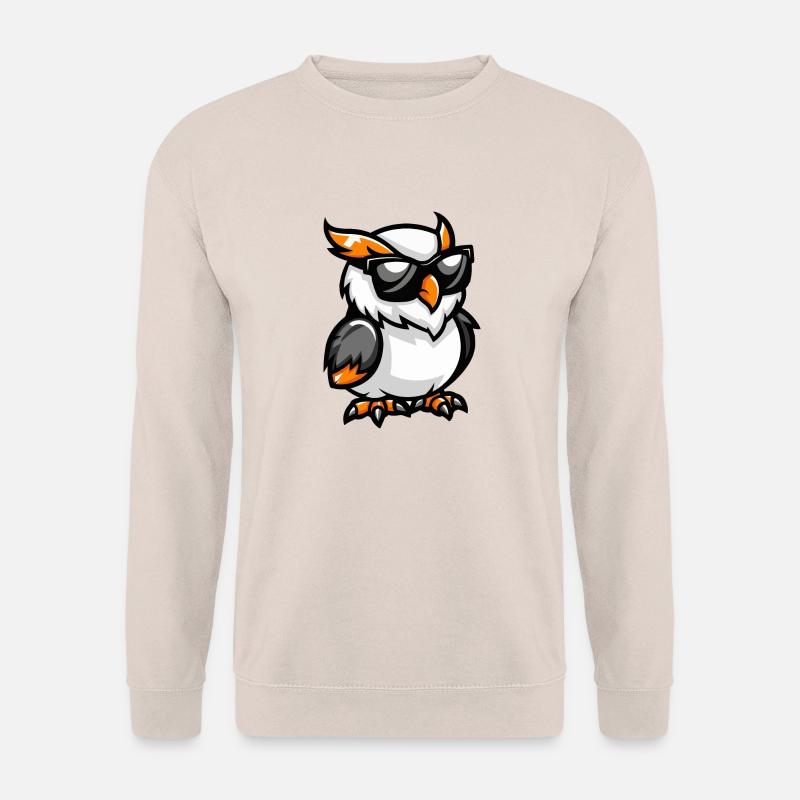 Eule Comic Cool - Unisex Pullover - Sand