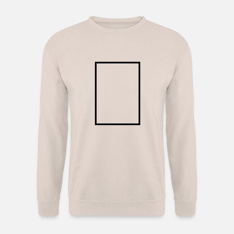 Mathématiques - icône rectangle - Sweat-shirt Unisexe - sable