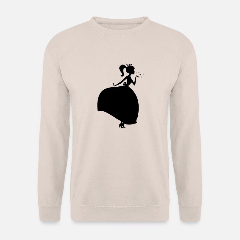 Beautiful Princess Silhouette - Unisex Sweatshirt - sand