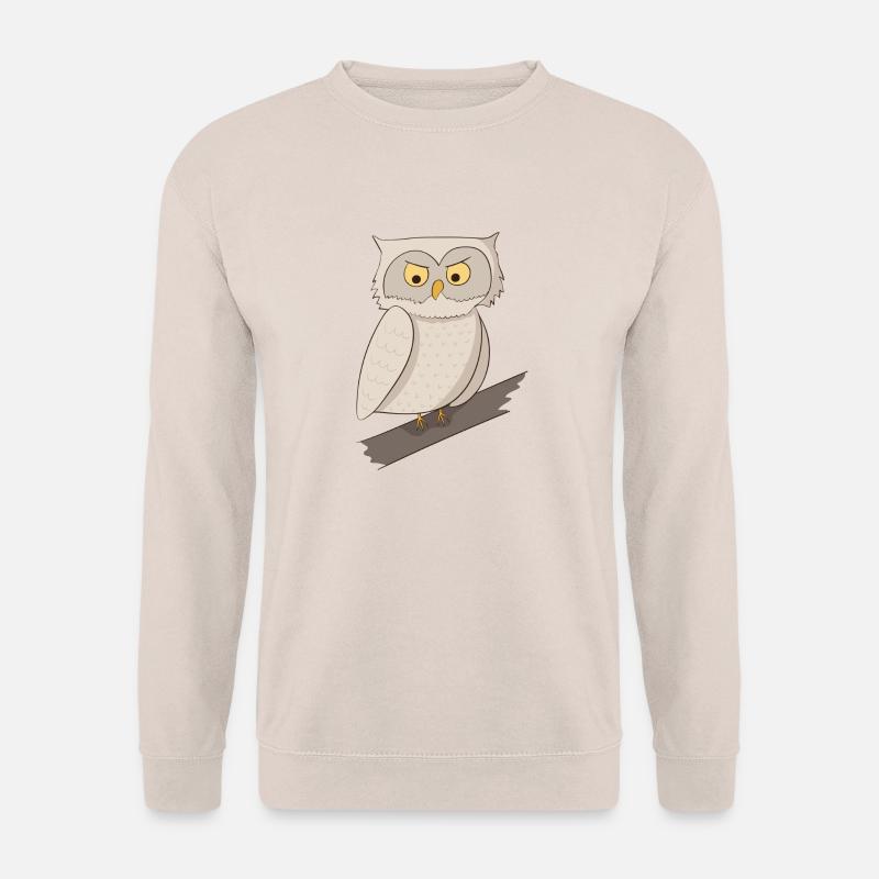 Eule Uhu Kauz - Unisex Pullover - Sand