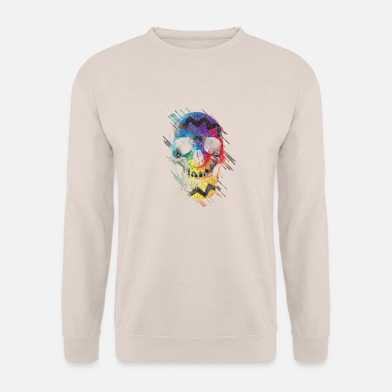 Geometrische Schädel - Unisex Pullover - Sand