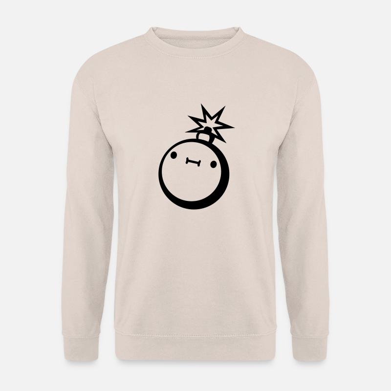 clipart suesse bombe - Unisex Pullover - Sand