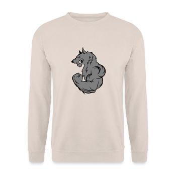 Loup fort - Sweat-shirt Unisexe - sable - Devant - Alina (178cm) & Michal (187cm)