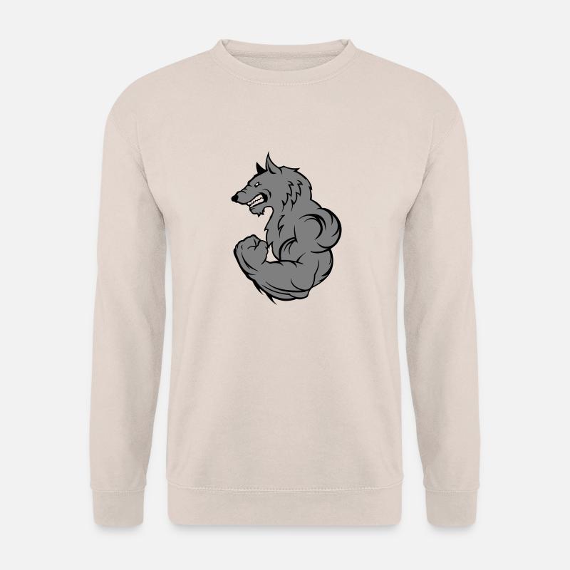 strong wolf - Unisex Pullover - Sand