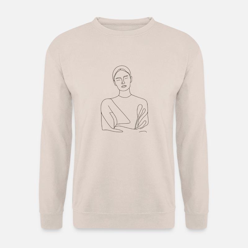 Lineart Frau - Unisex Pullover - Sand