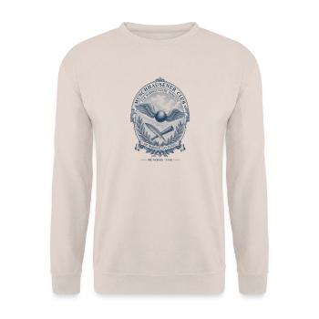 Münchhausener Club – Die Wahrheit hat Flügel - Unisex Pullover - Sand - Vorne - Alina (178cm) & Michal (187cm)