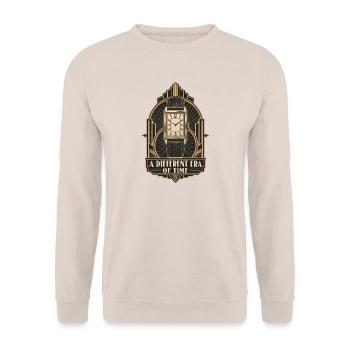Eine andere Ära der Zeit Uhrenfans - Unisex Pullover - Sand - Vorne - Alina (178cm) & Michal (187cm)