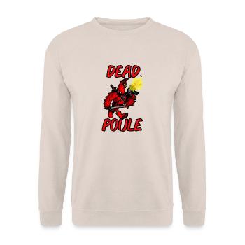 DEAD POULE - Sweat-shirt Unisexe - sable - Devant - Alina (178cm) & Michal (187cm)