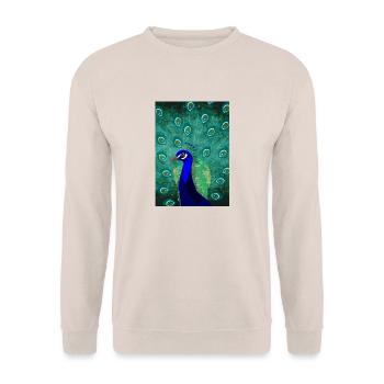 pfau - Unisex Pullover - Sand - Vorne - Alina (178cm) & Michal (187cm)