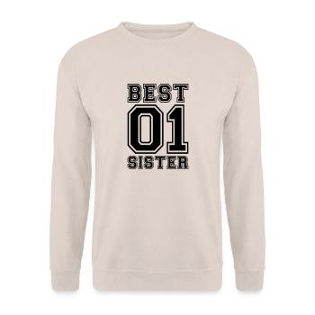 La meilleure soeur - Sweat-shirt Unisexe - sable - Devant - Alina (178cm) & Michal (187cm)