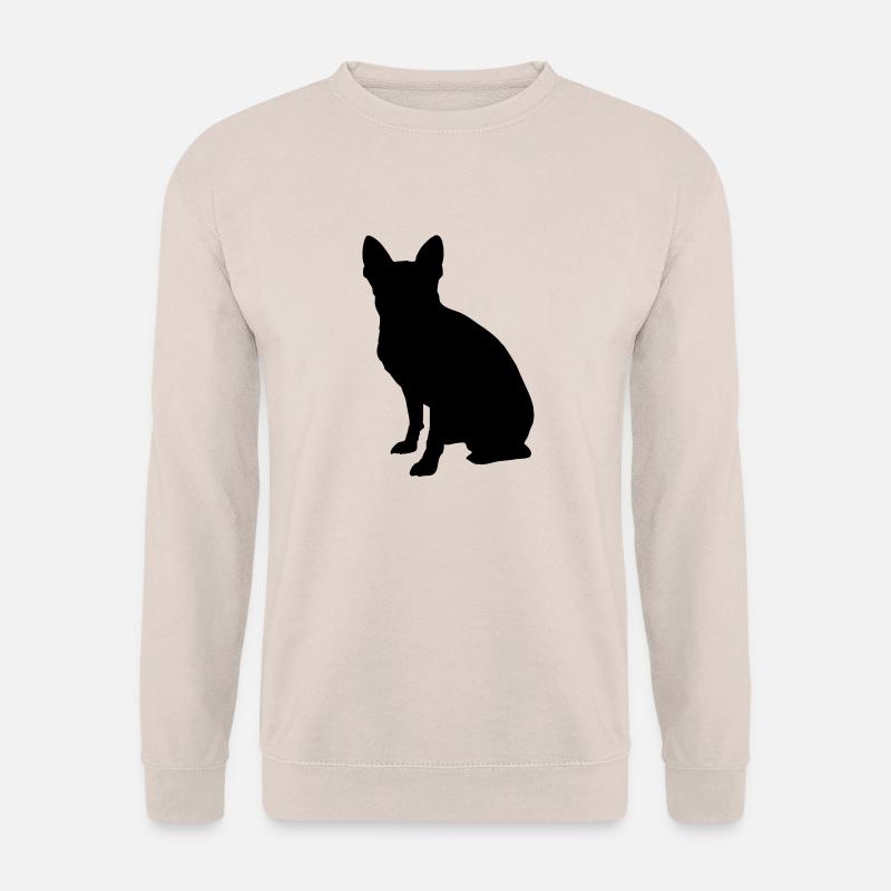 Vector dog Silhouette - Unisex Sweatshirt - sand