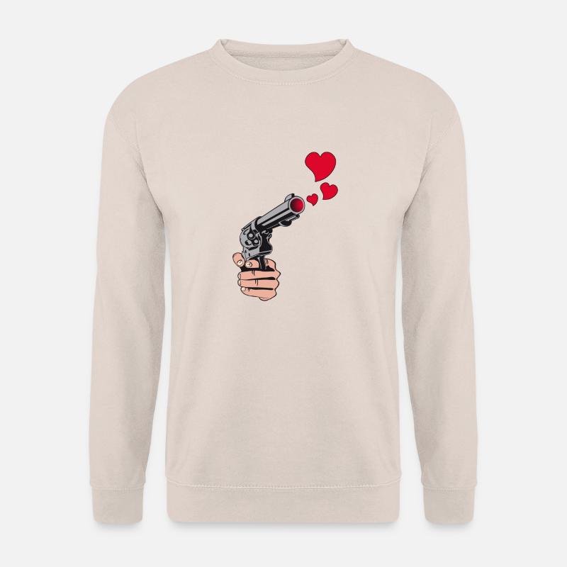 gunshot hearts - Unisex Pullover - Sand