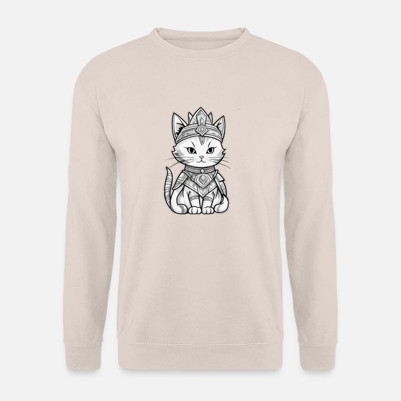 Katze König - Unisex Pullover - Sand