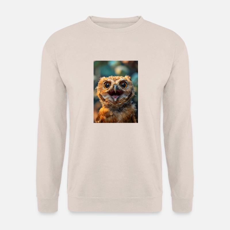 Happy Owl - Unisex Pullover - Sand