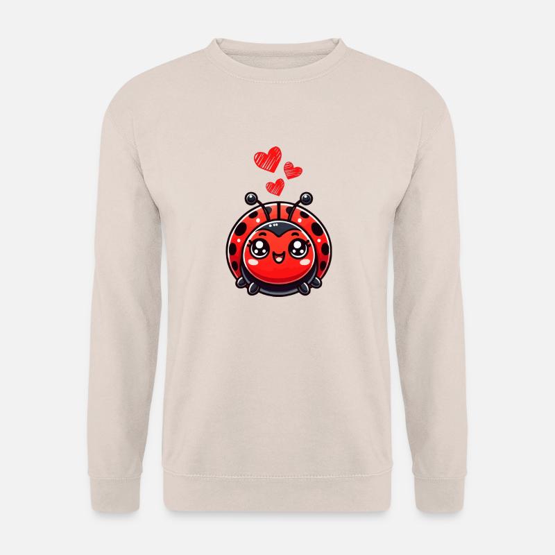 marienkäfer herz love - Unisex Pullover - Sand