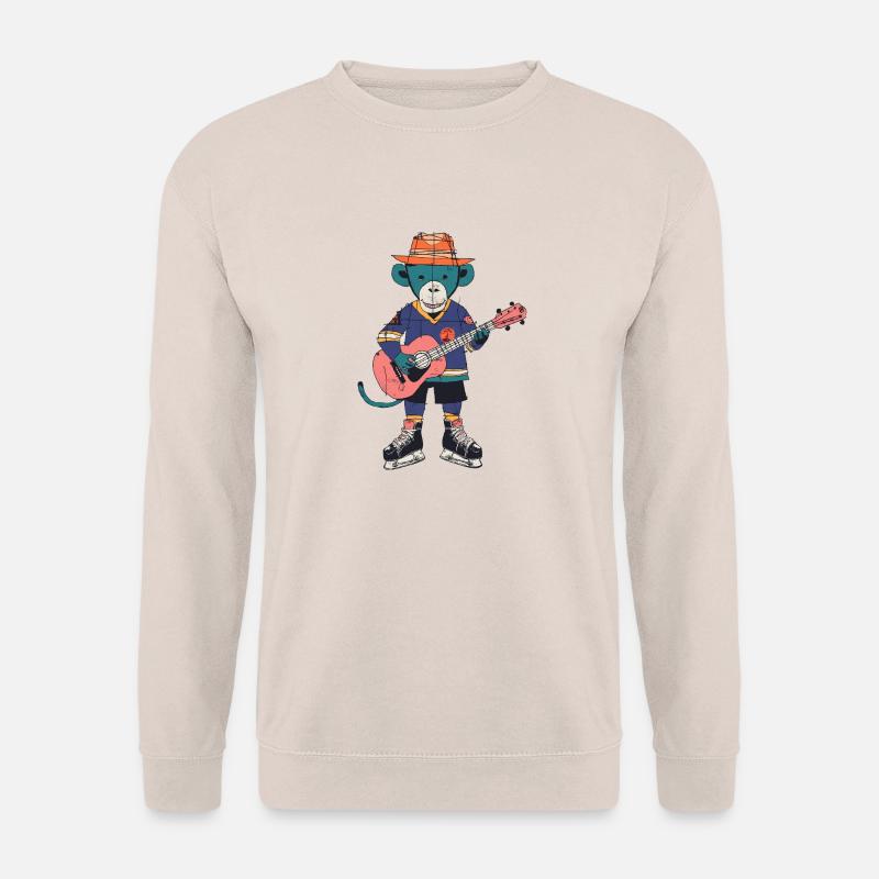 monkey music - Unisex Pullover - Sand