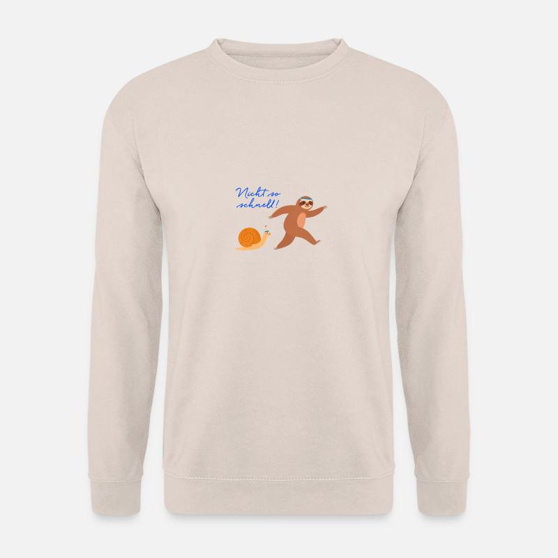 faultier,joggen,laufen,schnecke, sport - Unisex Pullover - Sand