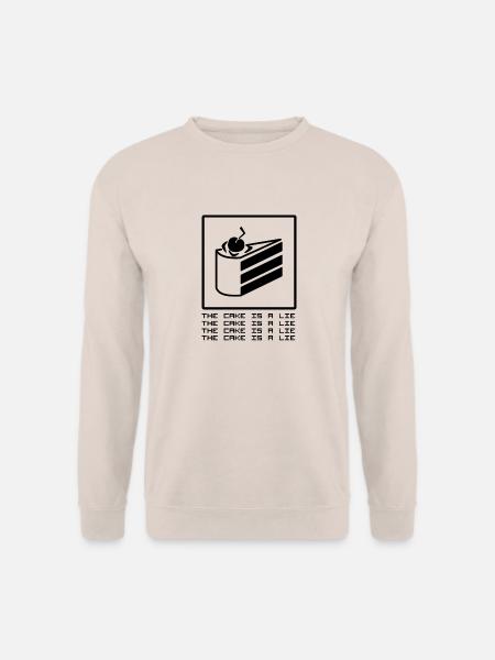 THE CAKE IS A LIE - Unisex Pullover - Sand