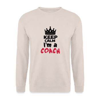 I'm a coach - Sweat-shirt Unisexe - sable - Devant - Alina (178cm) & Michal (187cm)