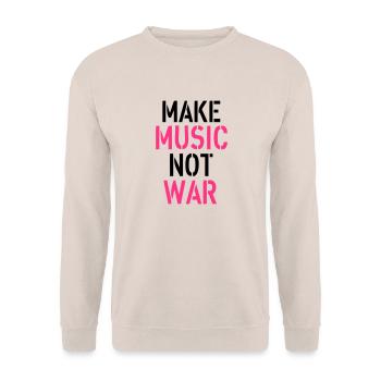 Music - Unisex Pullover - Sand - Vorne - Alina (178cm) & Michal (187cm)