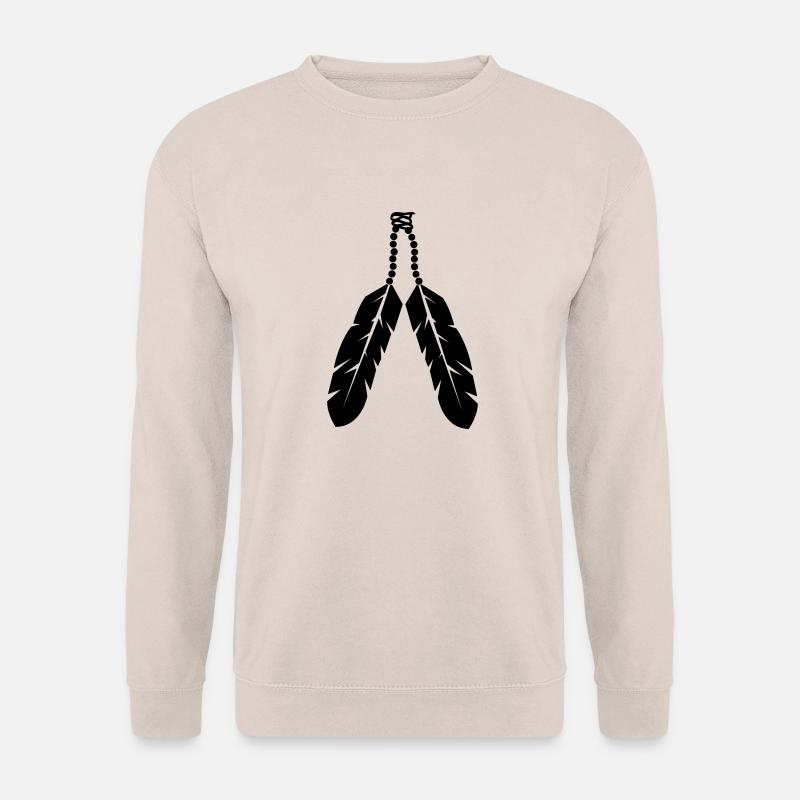 federn_001 - Unisex Pullover - Sand