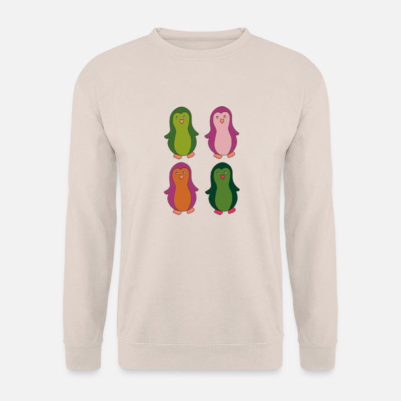 pinguine bunt - Unisex Pullover - Sand