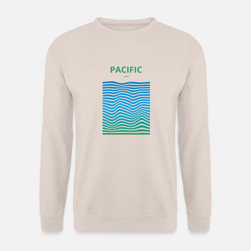 Distorded Oceans: Pacific - Unisex Sweatshirt - sand